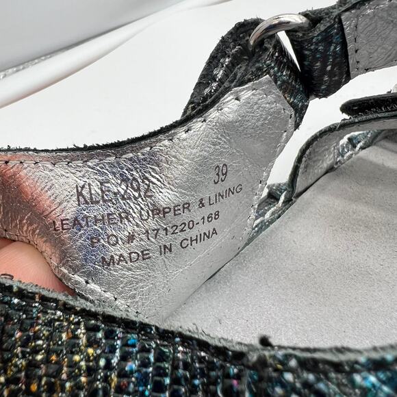 Alegria Sandals Womens 39 Kleo Slingback Black Leather US 9 Kle 292 - Picture 7 of 8